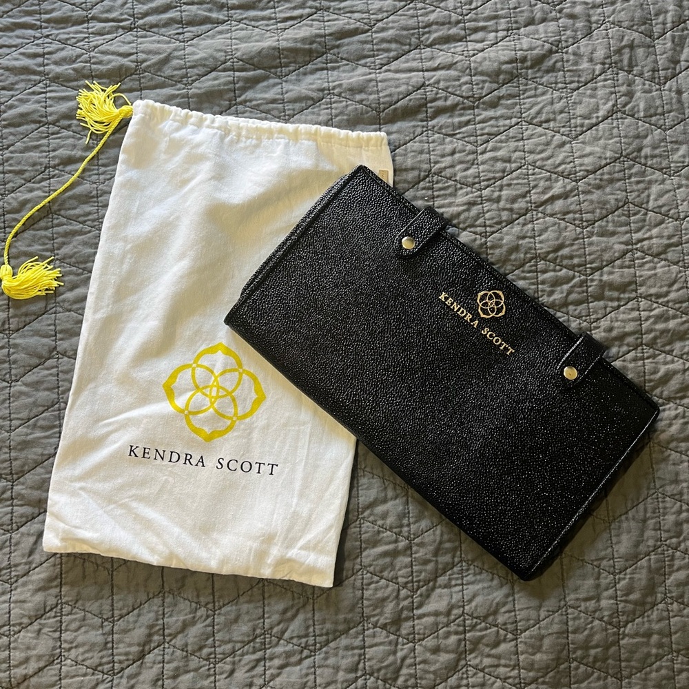 Kendra Scott - black large jet set jewelry travel organizer